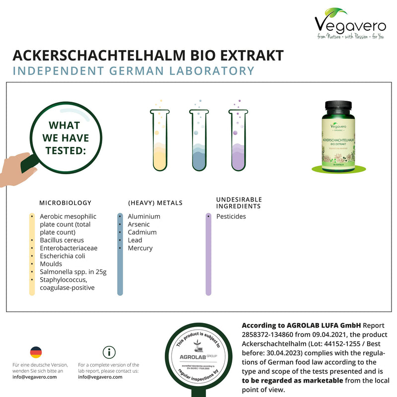 [Australia] - Horsetail 1000mg Vegavero® | 100% Organic | Natural Source of Silica | NO Additives | Hair, Skin & Nail Supplement | Equisetum Arvense Extract | 90 Vegan Capsules 