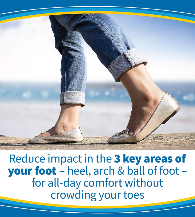 [Australia] - Dr. Scholl’s Tri-Comfort Insoles Comfort for Heel, Arch and Ball of Foot with Targeted Cushioning and Arch Support (for Women's 6-10, Also Available for Men's 8-12) Women 6-10 