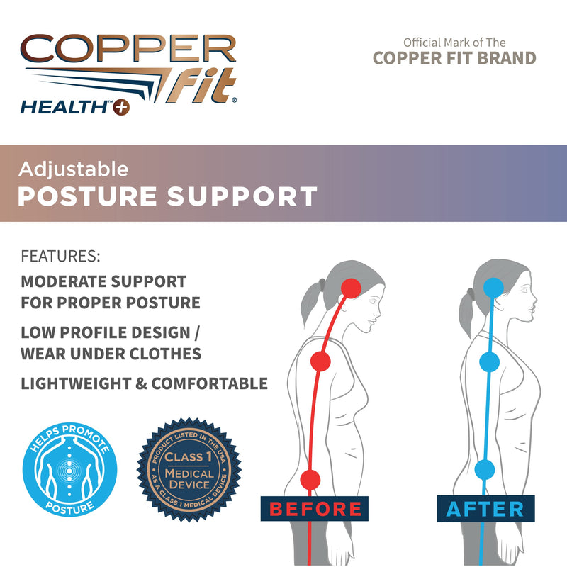 [Australia] - Copper Fit Health Unisex Posture Support, Adjustable 