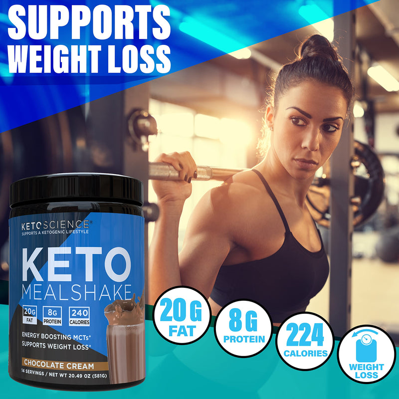 [Australia] - Keto Science Ketogenic Meal Shake Chocolate Dietary Supplement, Rich in MCTs and Protein, Keto and Paleo Friendly, Weight Loss, (14 servings), 20.7 Oz Packaging May Vary 1.28 Pound (Pack of 1) 
