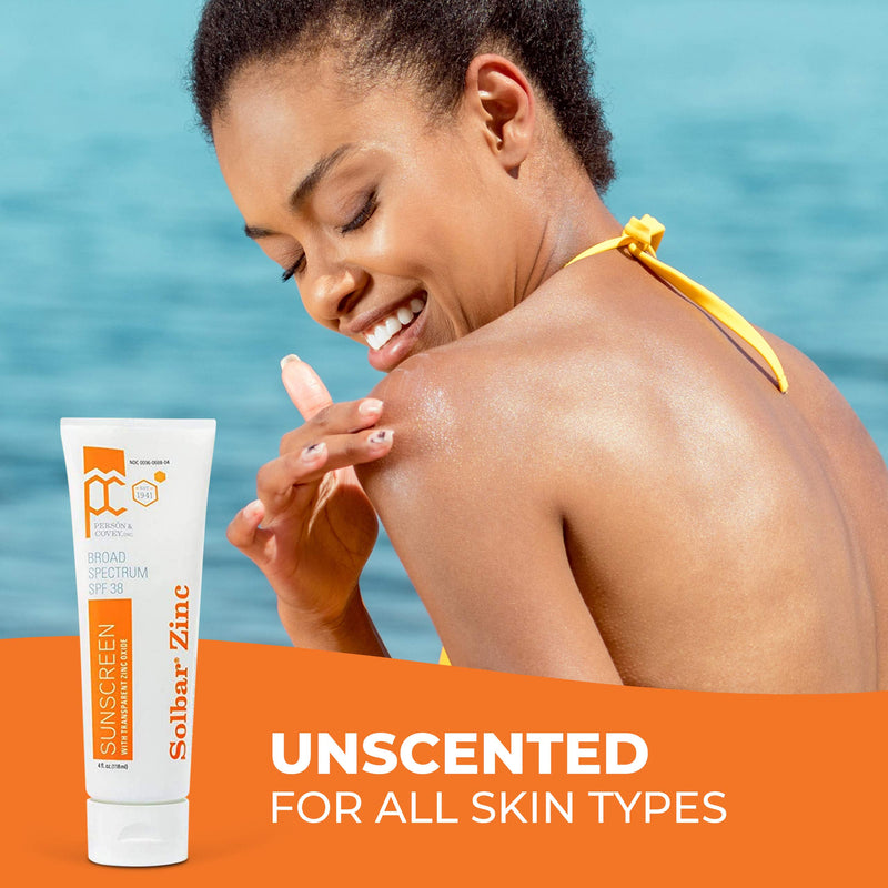 [Australia] - SOLBAR Sunscreen Zinc Unscented Transparent Cream SPF 38, 4 oz 