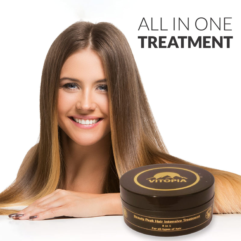 [Australia] - Vitopia, Beauty Peak, Hair Intensive Treatment, 100% Natural Ingredients, Professional Hair Repair Treatment for Women, Nourishing & Conditioning Hair Mask for Dry, Bleached & Damaged Hair 