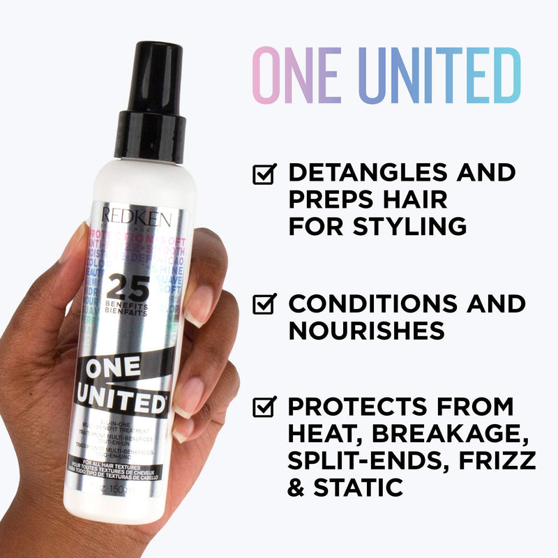 [Australia] - REDKEN | One United | 25 Multi-Benefits Leave-In Conditioner and Treatment Spray | Increases Manageability and Protection | 150ml 