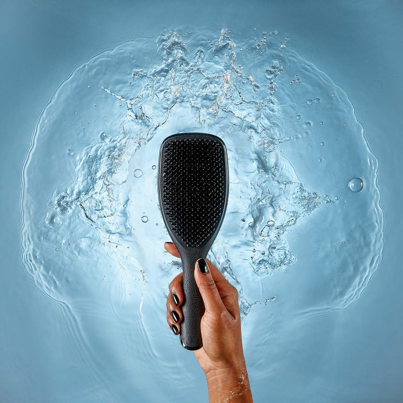 [Australia] - Tangle Teezer The Wet Detangler Hairbrush Large, Black Gloss 1 Count (Pack of 1) 