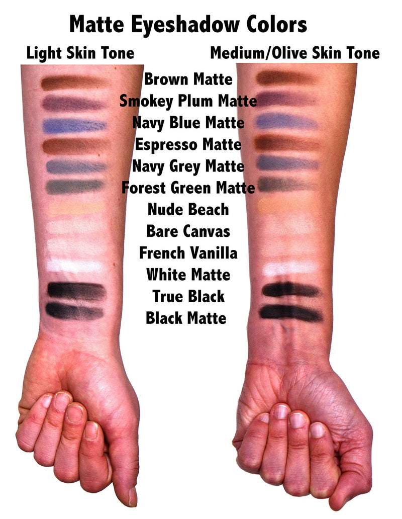 [Australia] - Black Matte Opaque Smokey Eye Onyx Midnight Zero Jet Black Pressed Powder Eye Shadow Eyeshadow Talc & Paraben Free Vegan No Animal Testing & Cruelty Free Black Matte 