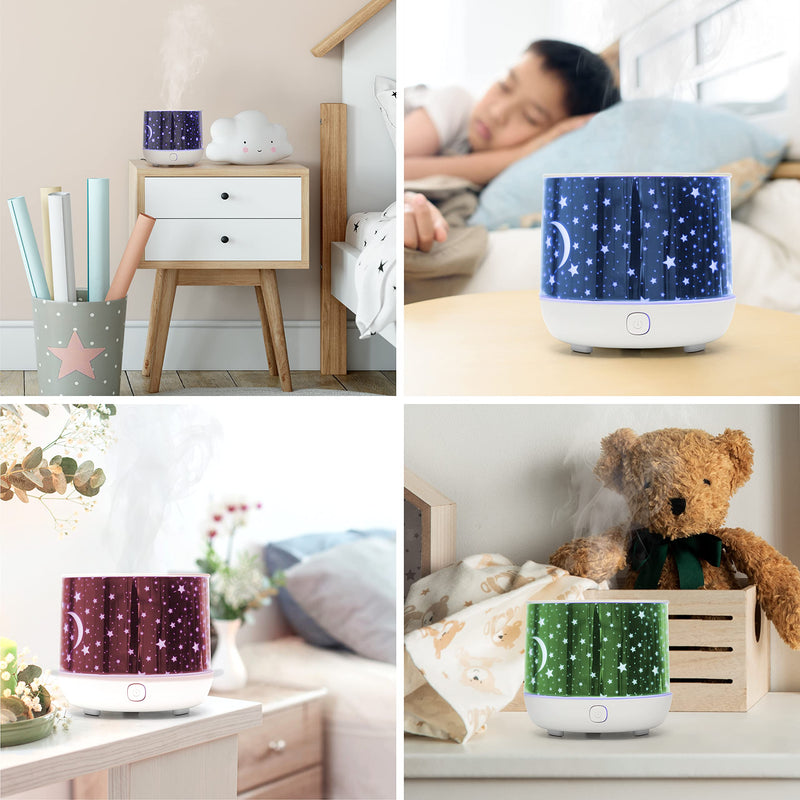 [Australia] - Rio Dream Time Aromatherapy Oil Diffuser, Humidifier, Night Light. 100ml Ultrasonic Cool Mist and 7 Colour Changing Lights 