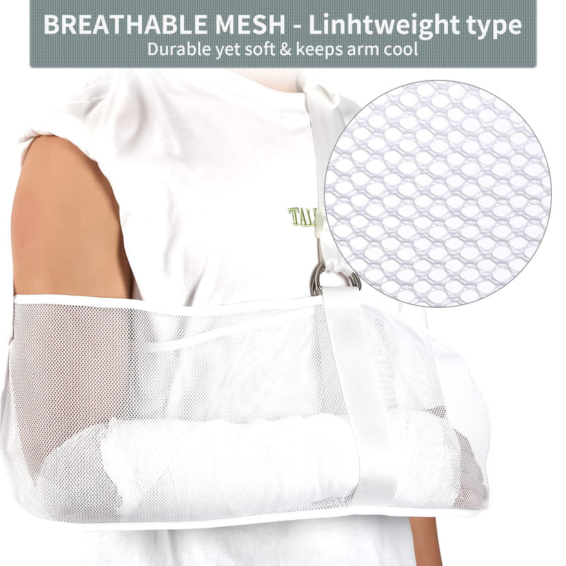 [Australia] - Breathable Mesh Arm Sling for Shower, Arm Sling Shoulder Immobilizer Rotator Cuff Wrist Elbow Forearm Support Brace, Arm Sling Elbow Support - Left and Right Arm for Men and Women, Adjustable Immobilizer for Shower, Stabilizer for Elbow, Dislocation 