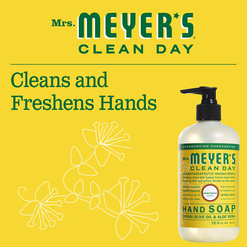[Australia] - Mrs. Meyer's Hand Soap, Made With Essential Oils, Biodegradable Formula, Honeysuckle, 12.5 fl. Oz 12.5 Fl Oz (Pack of 1) 