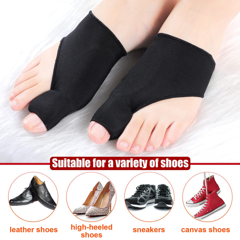 [Australia] - 4 Pairs Bunion Corrector Orthopedic Bunion Splint Bunion Foot Sleeve Hallux Valgus Correction Big Toe Straightener Pain Relief for Women, Day Night Support 
