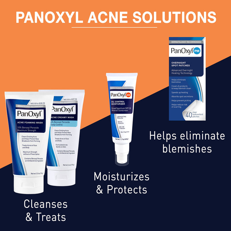 [Australia] - PanOxyl PM Overnight Spot Patches, Advanced Hydrocolloid Healing Technology, Fragrance Free, 40 Count 