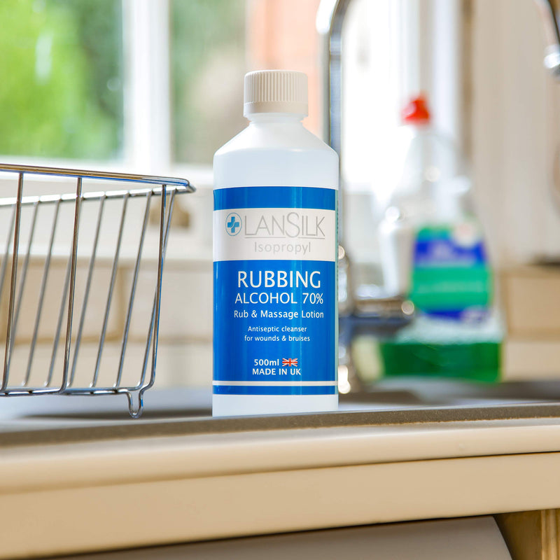 [Australia] - Lansilk 500 ml Isopropyl 70% IPA Rubbing Alcohol - First Aid Antiseptic Cleanser & Cleaning 