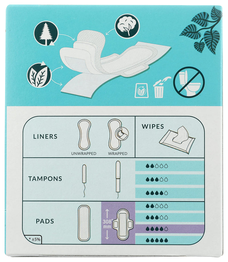 [Australia] - Natracare Slim Fitting Ultra Pads with Wings, Long, Made with Certified Organic Cotton, Ecologically Certified Cellulose Pulp and Plant Starch (1 Pack, 10 Pads Total) 