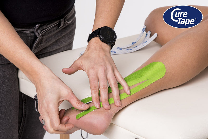 [Australia] - CureTape® Sports Kinesiology Tape | 30% Stronger Adhesion for Extreme Sporting Conditions | Waterproof & Quick Dry Viscose | Recover Faster, Train Harder! (Lime) Lime 