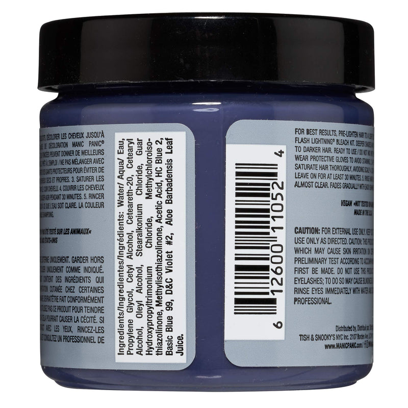 [Australia] - Manic Panic - Blue Steel Classic Creme Vegan Cruelty Free Semi-Permanent Hair Colour 118ml 