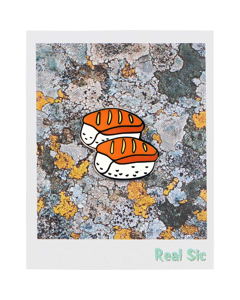 [Australia] - Sushi Enamel Pin by Real Sic – Kawaii Sashimi Emoji Lapel Pin - Super Cute Food Pin for Backpacks, Jackets, Bags, Hats & Tops 