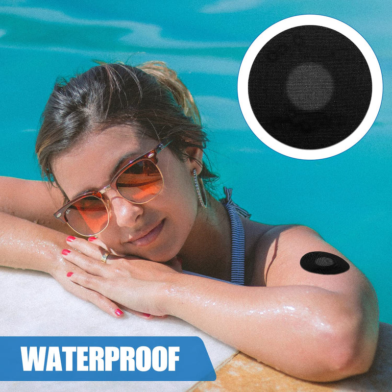 [Australia] - 20pcs Sensor Covers, Waterproof Breathable Sensor Protector Adhesive Patches for Freestyle Libre 2/3 Sensor for Swimming Showering (Black) 