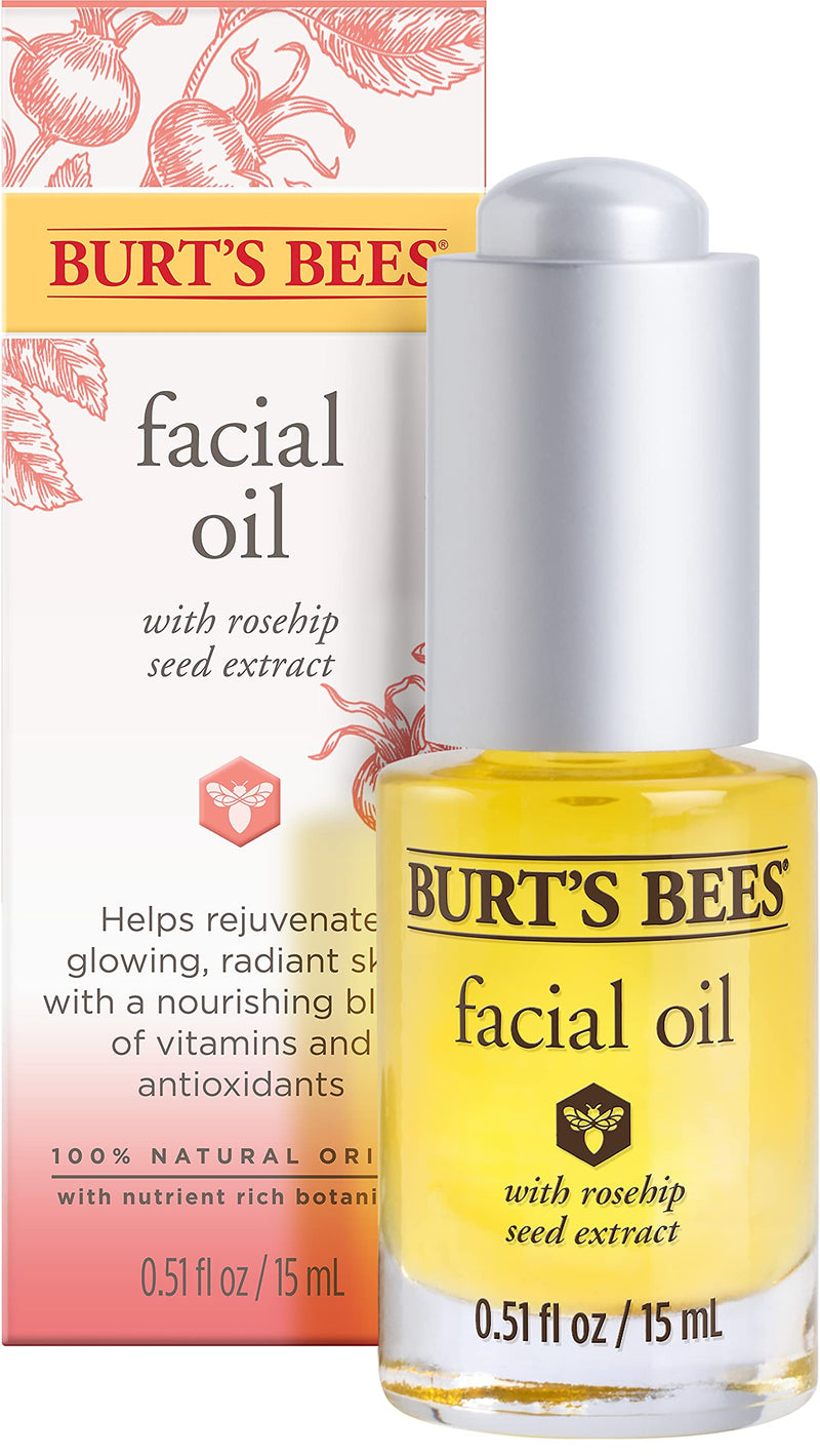 [Australia] - Burts Bees Complete Nourishment Facial Oil for Women 0.51 oz Oil 15 ml (Pack of 1),White 