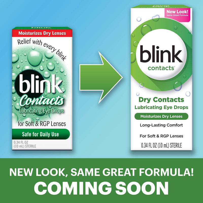 [Australia] - Blink Contacts Lubricant Eye Drops, 10 ml (Pack of 3) 