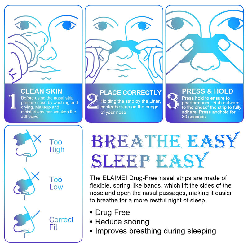 [Australia] - Nose Strips Nasal Strips to Reduce Snoring, Relieve Nose Congestion Tan, Nasal Strips for Men, Women, Anti Snoring Solution Breath & Sleep Easy 80 Count 