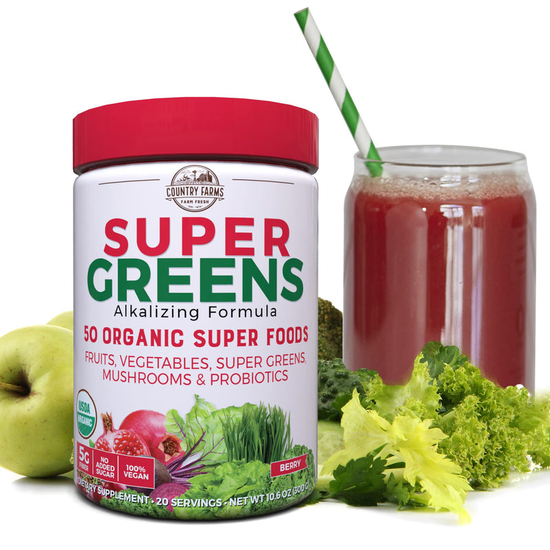 [Australia] - Country Farms Super Green Drink, Berry Flavor, 10.6 Ounce 