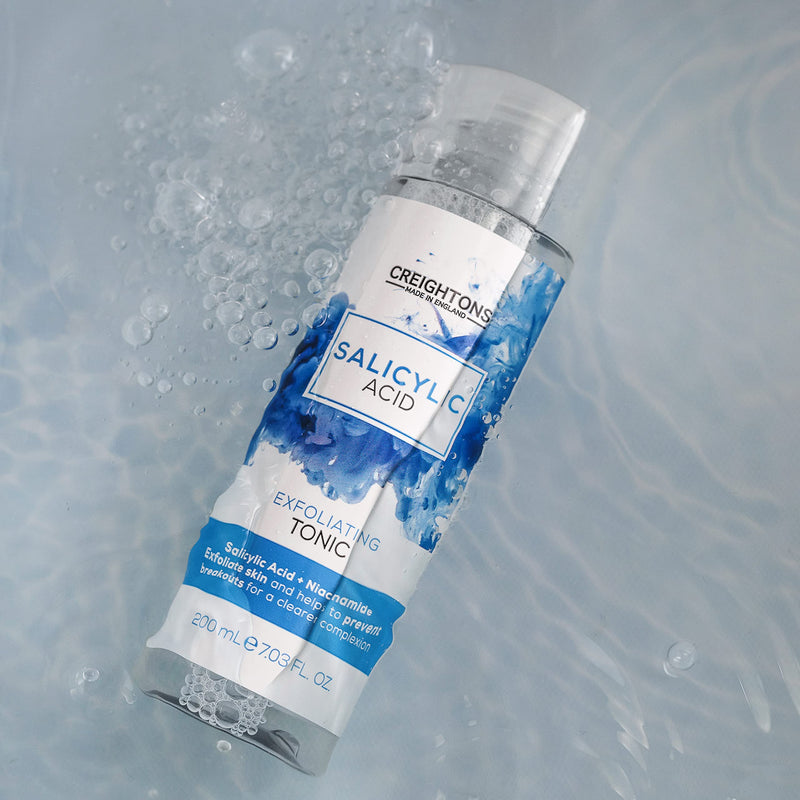 [Australia] - Creightons Salicylic Acid Exfoliating Tonic (200 ml) - Salicylic Acid (1%) & Niacinamide (1%), exfoliates skin and helps to prevent breakouts for a clearer complexion. Dermatologically tested 