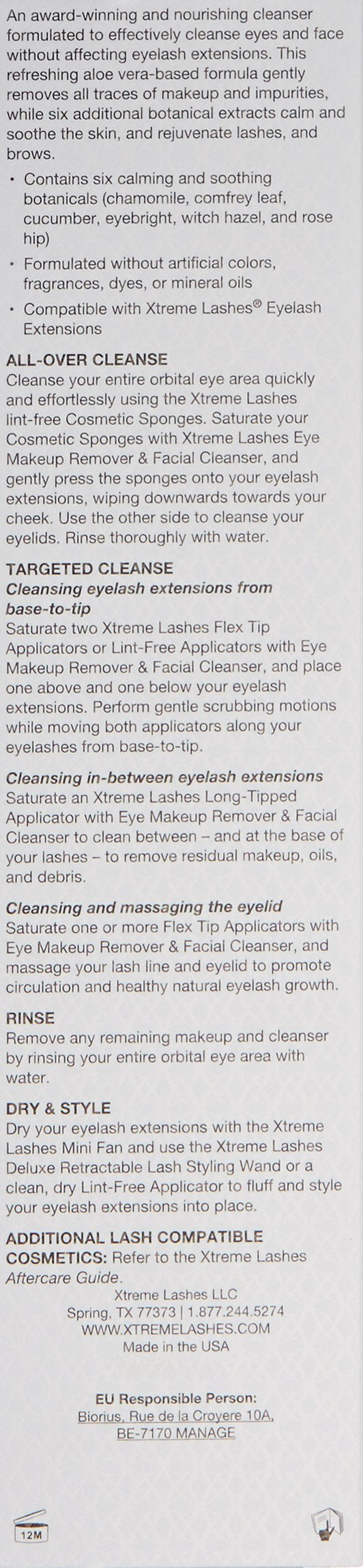 [Australia] - Xtreme Lashes Makeup Remover and Facial Cleanser 120mL 