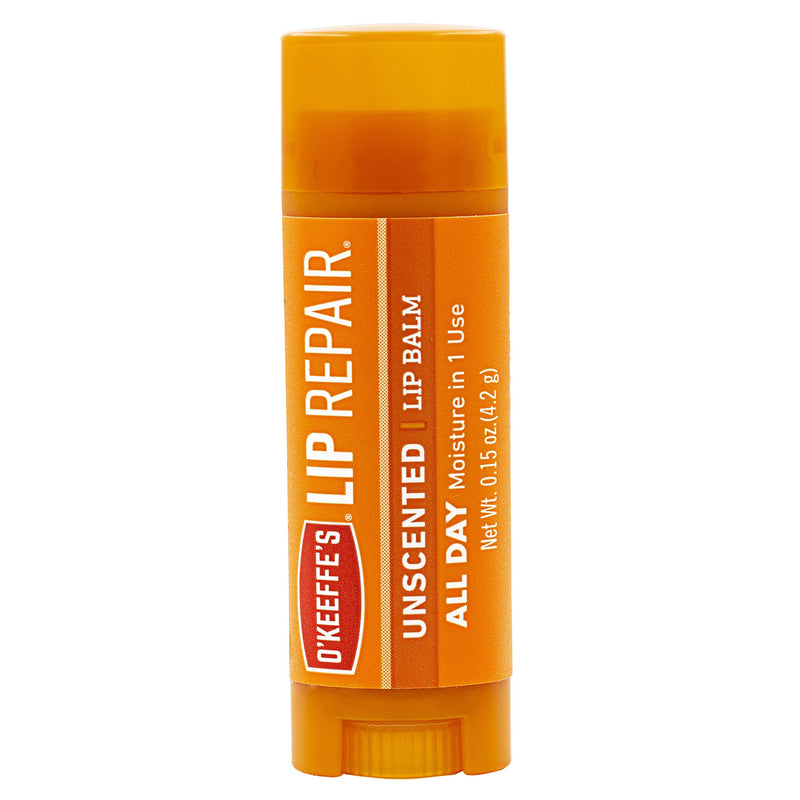 [Australia] - O'Keeffe's Unscented Lip Repair Lip Balm for Dry, Cracked Lips, Stick, Twin Pack, Clear, K0700432 