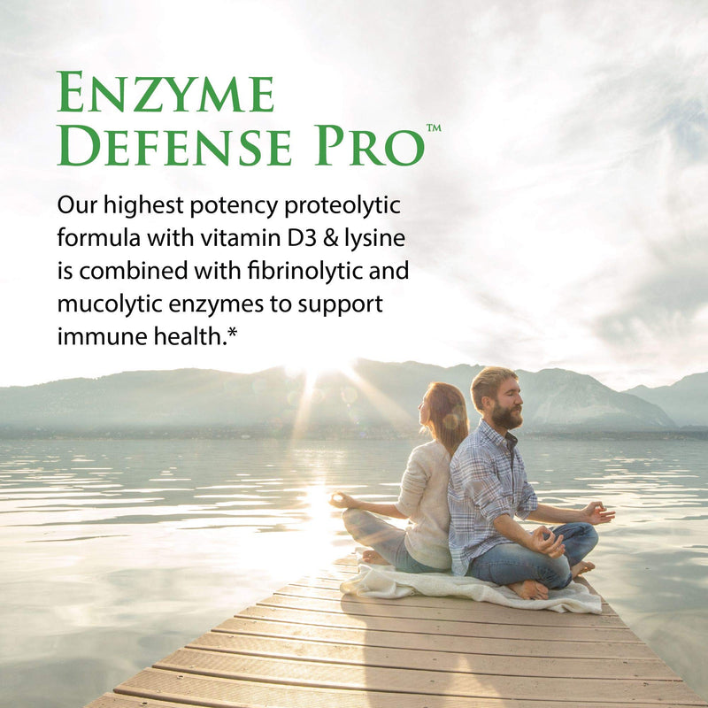 [Australia] - Enzyme Science™ Enzyme Defense™ Pro, 60 Capsules–Immunity Support Supplement – Formulated with Vitamin D3, L-Lysine, Calcium, and Protease–Enzyme Digestion Support –Immune System Standard Packaging 