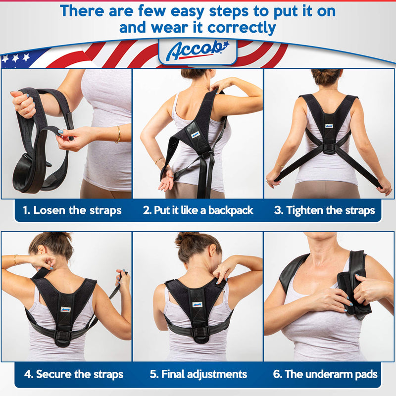 [Australia] - Posture Corrector for Men and Women - Adjustable Upper Back Brace for Clavicle Support and Providing Pain Relief from Neck, Back and Shoulder(Universal) 