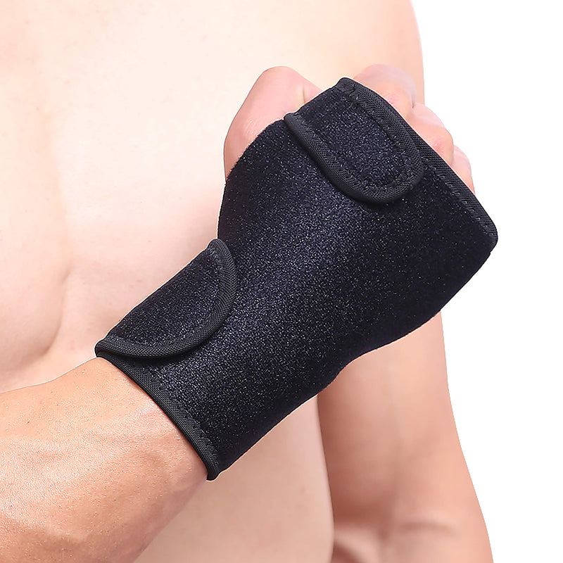 [Australia] - HiRui Wrist Brace, Wrist Support with Splints for Men Women Youth, Hand Support for Carpal Tunnel Arthritis Tendonitis Sprain Recovery Pain Relief, Fits Day&Night, Adjustable (One Size, Left Hand) One Size 