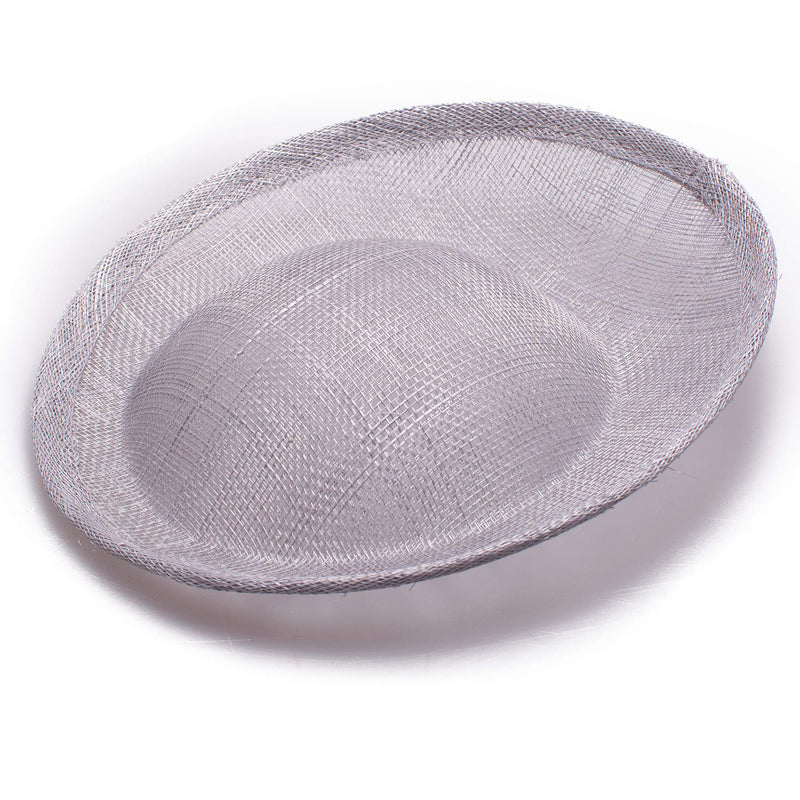 [Australia] - Lawliet 7.9" Round Saucer Sinamay Inspired Percher Hat Fascinator Millinery Base B063 Gray 