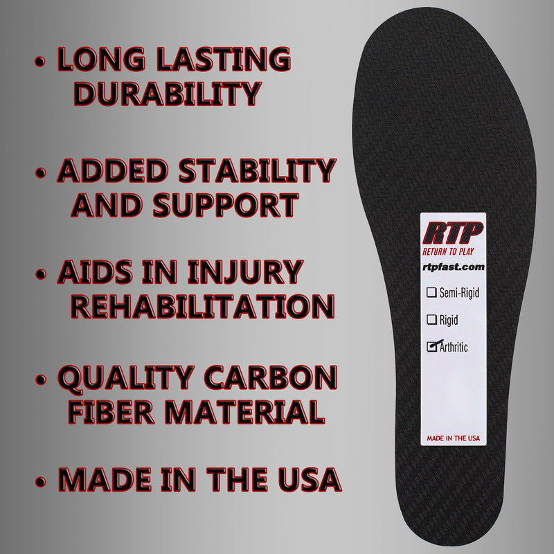 [Australia] - Carbon Fiber Full Shoe Semi-Rigid Insert 28 cm Men's Size 11 or Women's Size 12 Made in The USA 28 cm Mens 11/Womens 12 