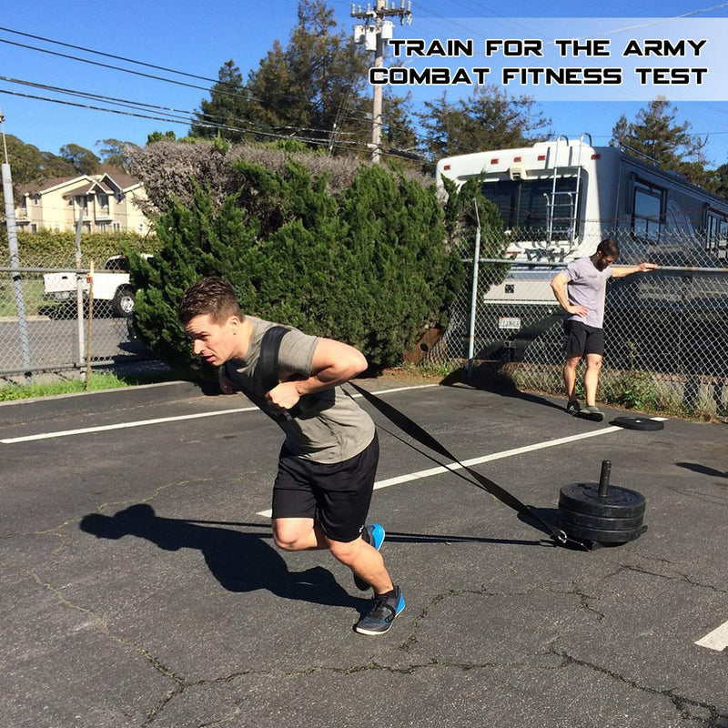 [Australia] - CLISPEED Fitness Sled Harness Workout Harness Exercise Speed Trainer with Pull Strap for Resistance Training 
