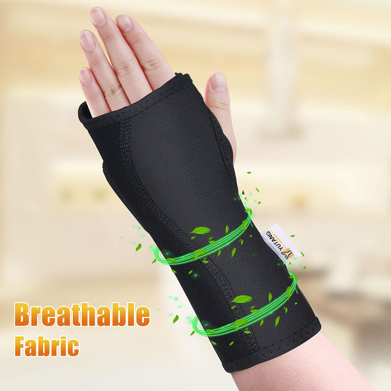 [Australia] - Updated 2022 Wrist Brace for Carpal Tunnel, Night Sleep Wrist Support Brace, Wrist Splint, Great for Wrist Pain, Sprain, Sports Injuries, Joint Instability, Suitable for Left and Right Hands Medium (Pack of 1) Black 