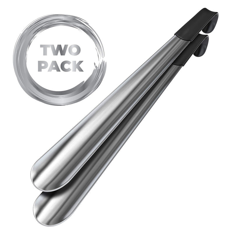 [Australia] - Metal Shoe Horn Long Handle For Seniors, Set of 2, 16.5" Long Shoe Horns For Boots, or Extra Long Shoe Horn for Kids, by Velette 