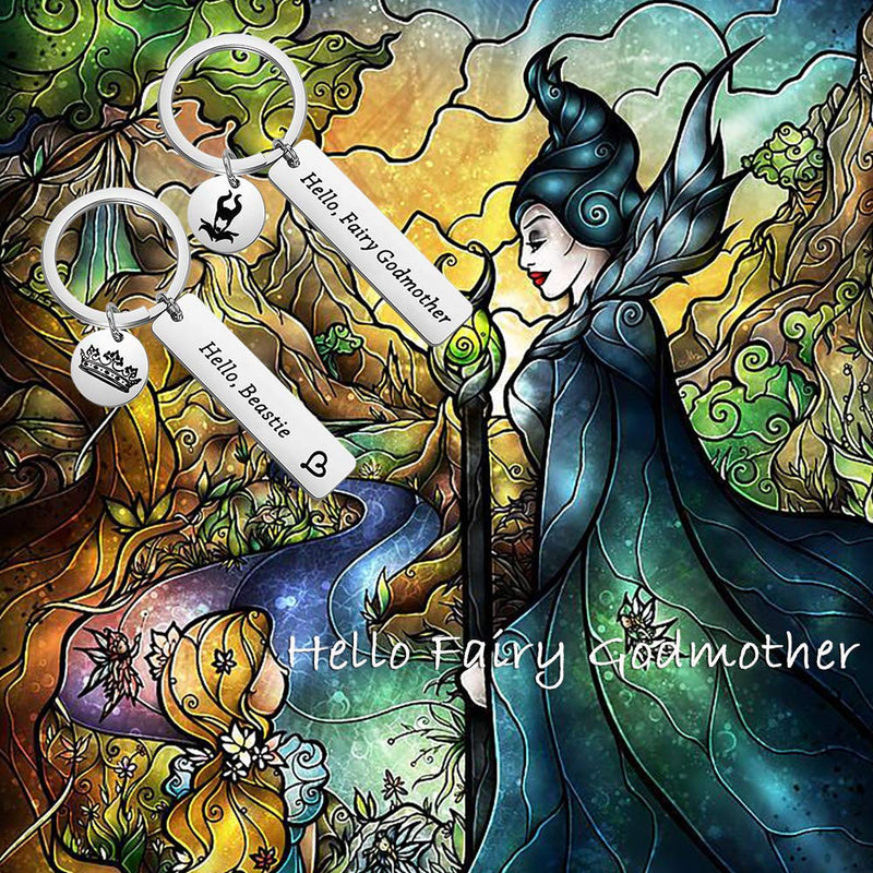 [Australia] - MAOFAED Godmother Gift Goddaughter Gift Maleficent Inspired Gift Hello Beastie Hello Fairy Godmother Sleeping Beauty Gift Fairytale Gift Godmother Jewelry Godmother Beastie 