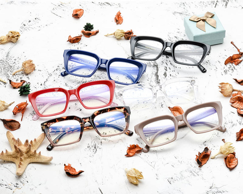 [Australia] - Retro Style Square Reading Glass Big Eyeglass Frames Large lens 50mm Black 1.5 x 