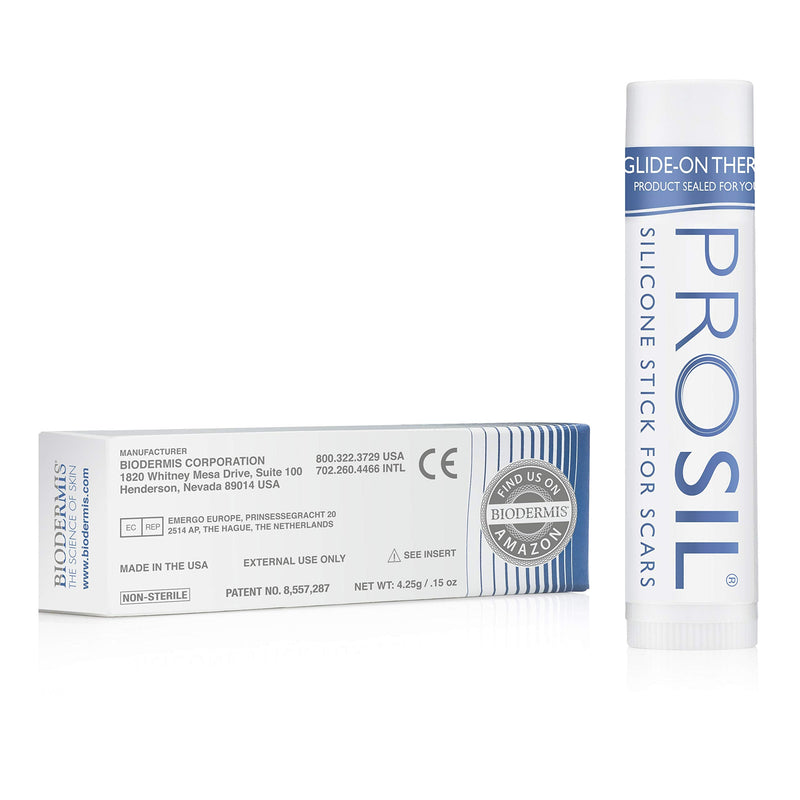 [Australia] - Pro-SIL Silicone Scar Treatment Stick - Patented, FDA Cleared, Clinically Proven to Reduce Scars - Glide-on Applicator, 4.25g, Made in USA 