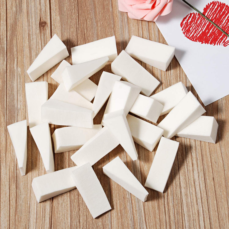 [Australia] - 25pcs Cosmetic Puff Powder Puff Beauty Women's Makeup Wedge Foundation Sponge Blender to Make Up Tools Accessories 