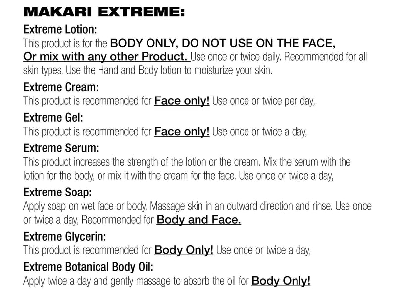 [Australia] - Makari Extreme Botanical Body Oil 4.23 fl. Oz. ‚Äì Moisturizing, Toning & Anti-Aging Body Treatment With Omega 3 & 6, Argan, Carrot & Soybean Oils ‚Äì Hydrating Formula for Wrinkles, Dryness 