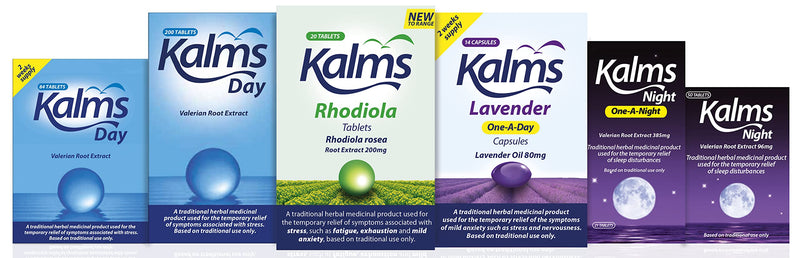 [Australia] - Kalms Lavender - One-a-day - 14 capsules - A Traditional Herbal Medicinal Product Used for the Temporary Relief of the Symptoms of Mild Anxiety Such as Stress and Nervousness 