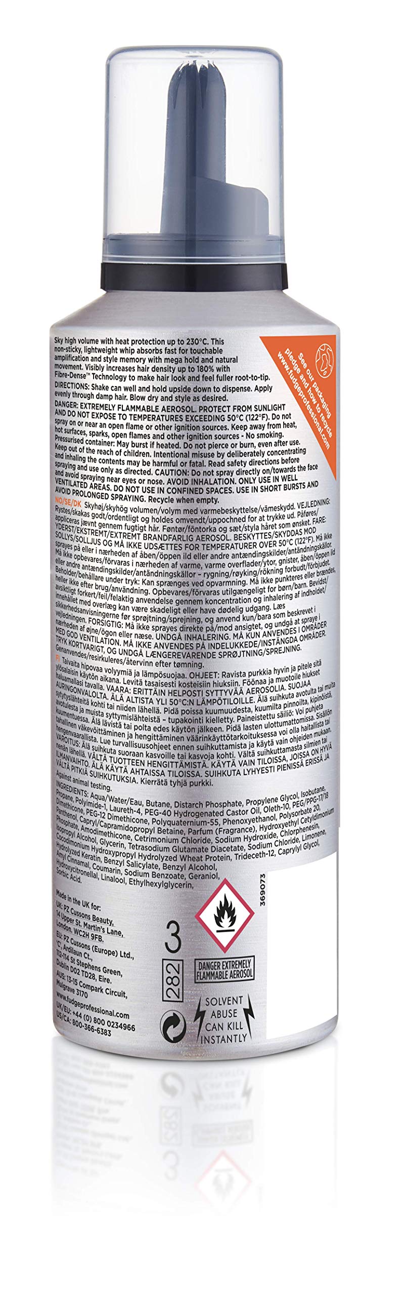 [Australia] - Fudge Professional, Volumising Hair Mousse, Xpander Foam Hair Styling, Adds Volume and Shine, Unisex, 200 ml 