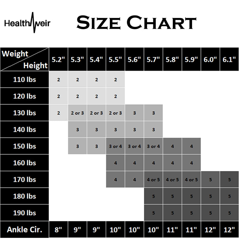[Australia] - Healthweir Sheer Compression Pantyhose for Women 15-20 (EU 18-22) mmHg - Support Stockings… (5, Skin) 5 