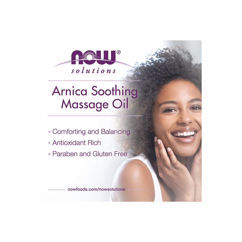 [Australia] - NOW Solutions, Arnica Relief Massage Oil, Therapeutic and Soothing on Sore, Achy Muscles, 8-Ounce Unscented 8 Fl Oz (Pack of 1) 