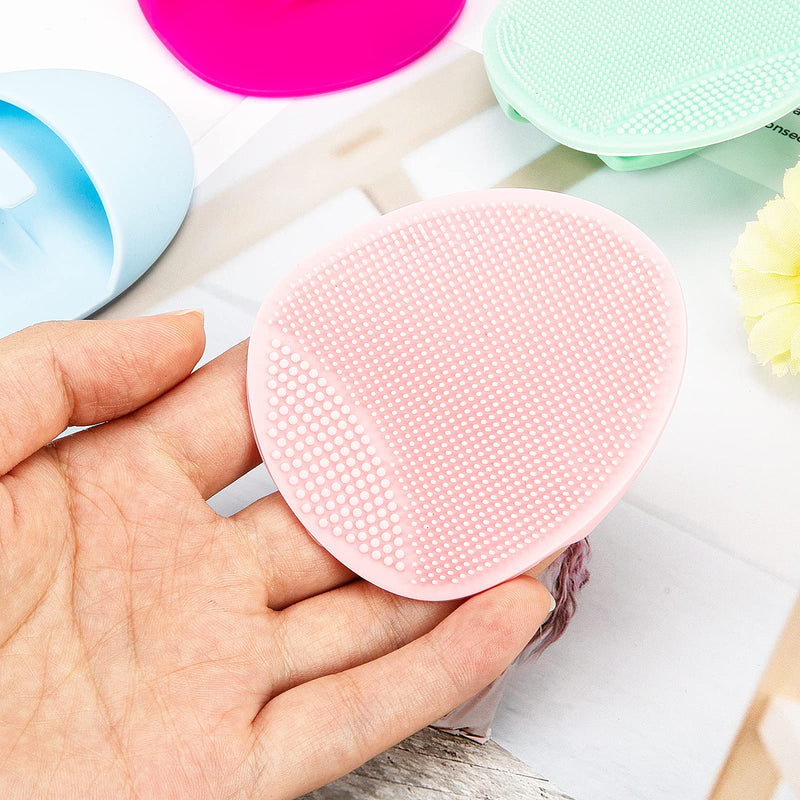 [Australia] - 2 Pack Silicone Face Scrubber, JEXCULL Soft Silicone Facial Cleansing Brush Ergonomic Manual Face Exfoliator and Massager Pad for All Skin Types Deep Cleaning Skin Care 2 Pack 