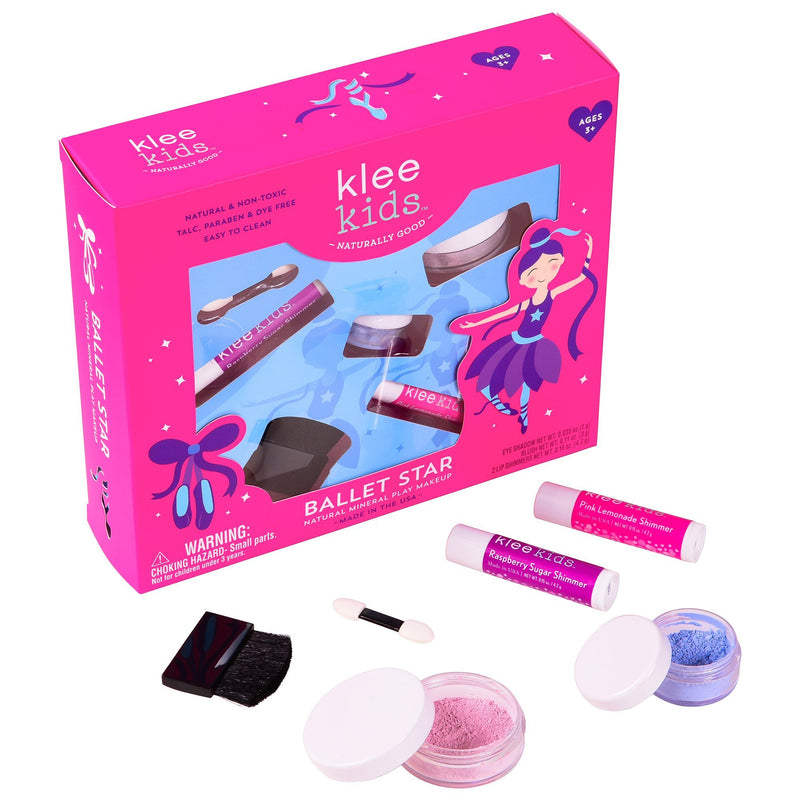 [Australia] - Luna Star Naturals Klee Kids Natural Mineral Makeup 4 Piece Kit, Ballet Star 
