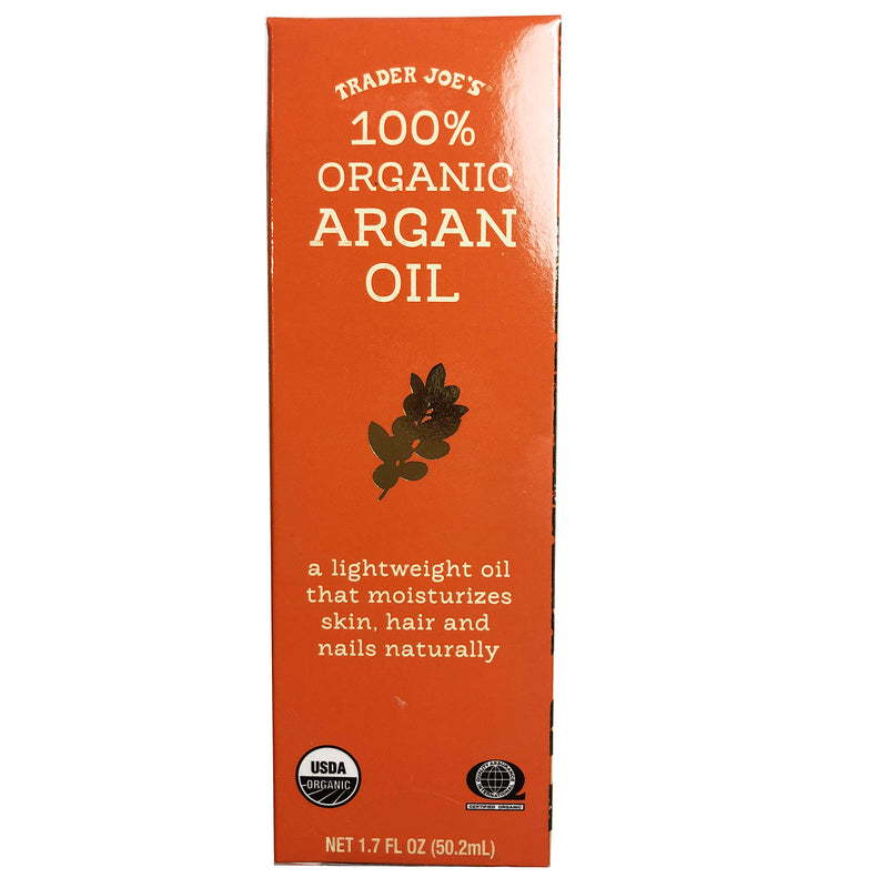 [Australia] - TRADER JOES 100% Organic ARGAN OIL 1.7 Oz - A Lightweight Oil That Moisturizes Skin, Hair and Nails Naturally 