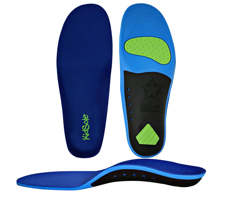[Australia] - Children's Memory Foam Starry Shield Arch Support Insole for Comfort, Cushion & Arch Support by KidSole ((24 cm) Kids Size 2-6) (24 CM) Kids Size 2-6 