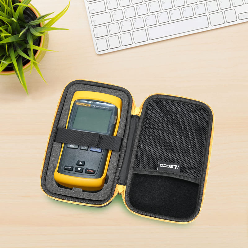 [Australia] - RLSOCO Hard Case for Fluke 51-2/52-2/53-2/54-2 Input Digital Thermometer-Works with Fluke 51II/52II/53IIB/54IIB Thermometer(Case Only) 