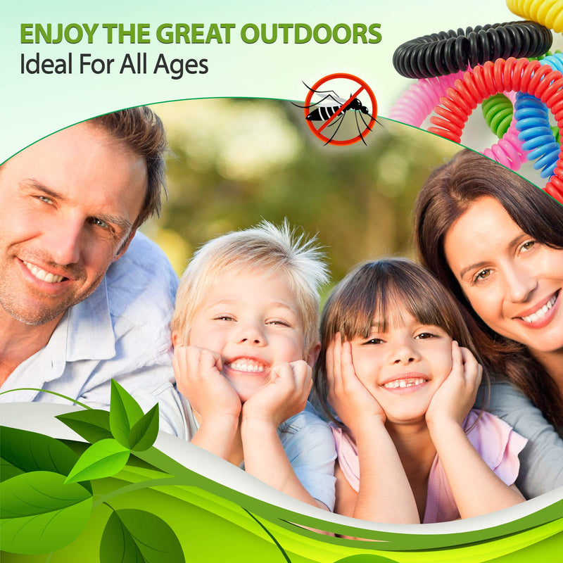 [Australia] - TANNESS Mosquito Repellent Bracelet Pack of 12 Repellents Waterproof Travel Insect Repellent Bands Bracelets for Toddler Baby Kids and Adults – Non-Toxic Deet-Free Outdoor Bug Repeller Wristbands 
